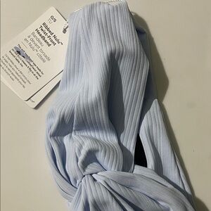 lululemon athletica Ribbed Blue Headband